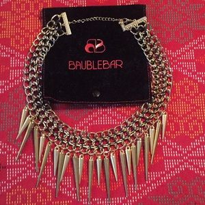 Bauble Bar Bib Statement Necklace Gold